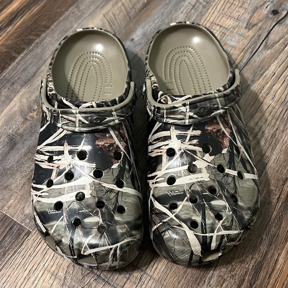 Men’s Camo crocs. size 12